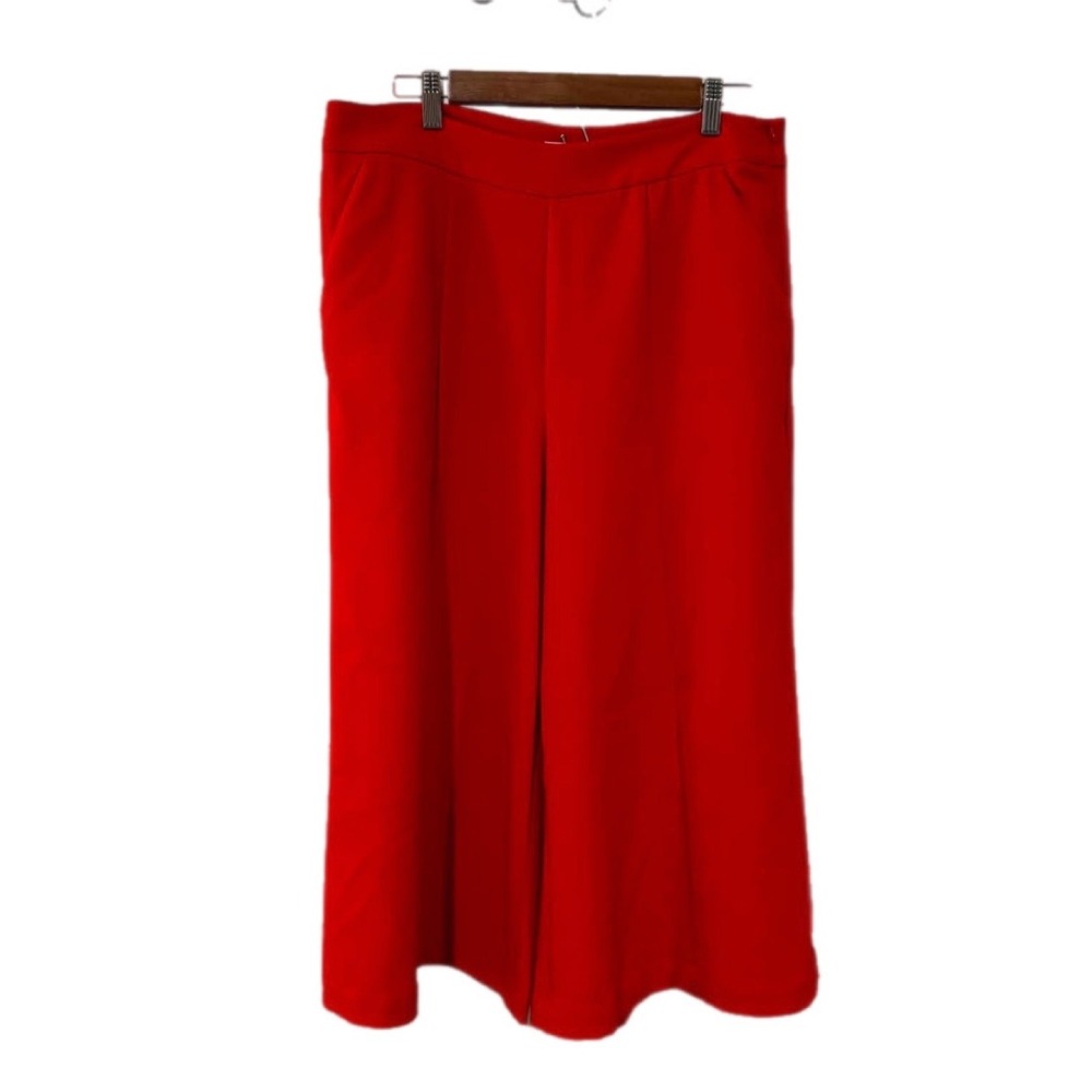 Gibson Latimer Wide Leg Culottes Women XL Excellent High Rise Cropped Trousers